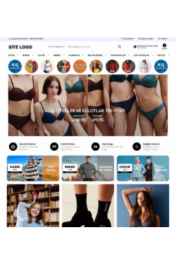 Modern Butik Hazır E-Ticaret Web Sitesi